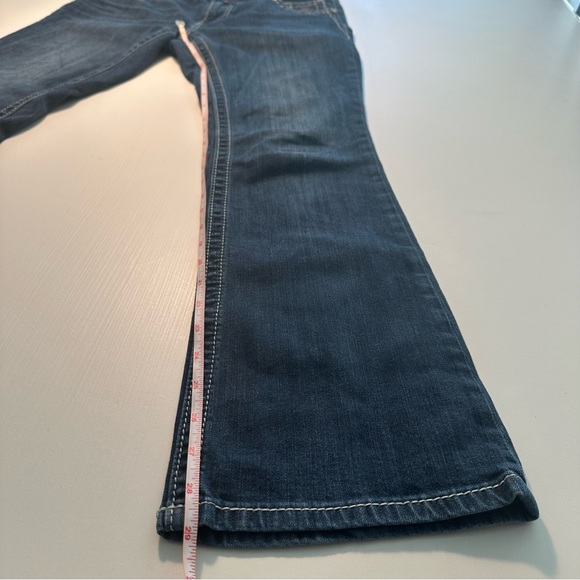 HARLEY DAVIDSON JEWELED LEATHER LOGO JEANS SIZE 6 PETITE - Picture 11 of 14